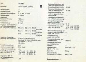 ریل سونی sony tc-366