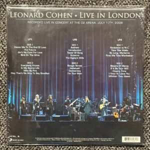 صفحه گرامافون Leonard Cohen Live in London 2008 (3LP)
