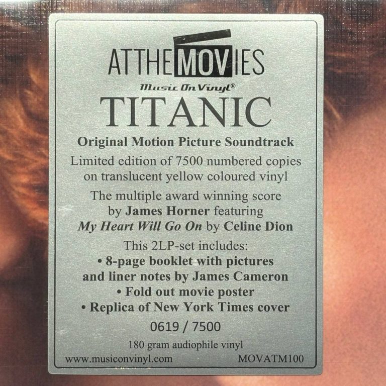 صفحه گرامافون فیلم Titanic
